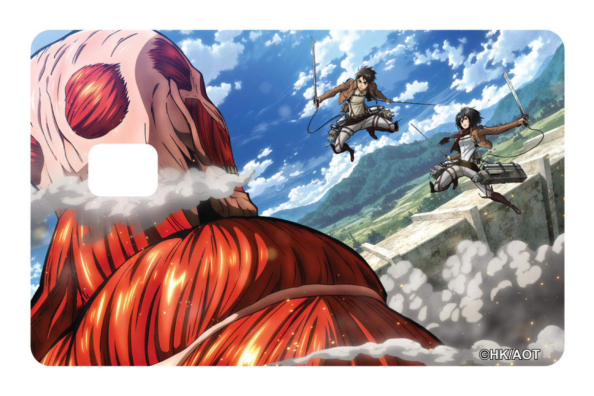 Scouts vs Clossal Titan - Card Covers - Attack on Titan - CUCU Covers