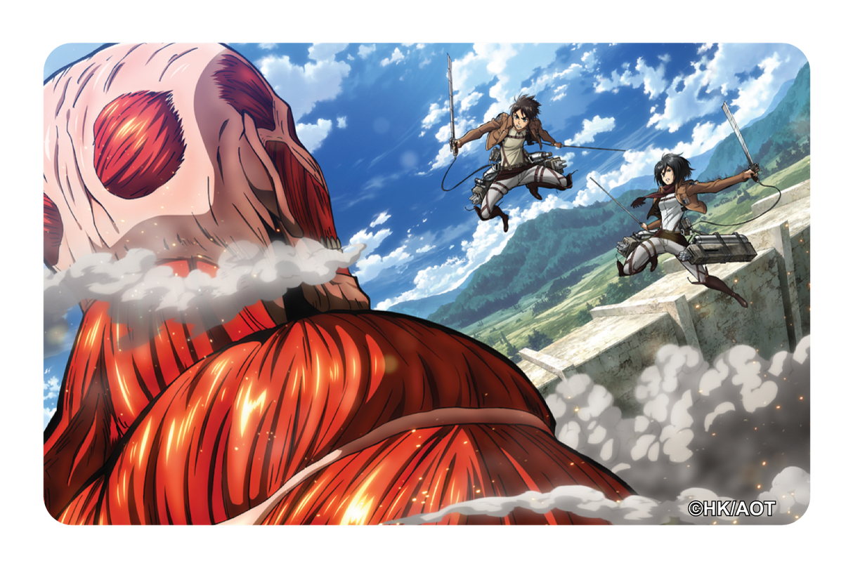 Scouts vs Clossal Titan - Card Covers - Attack on Titan - CUCU Covers