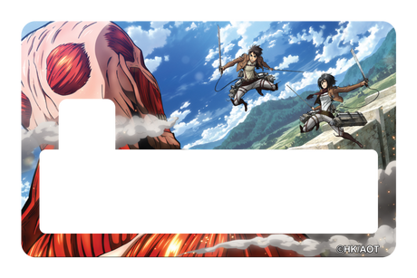 Scouts vs Clossal Titan - Card Covers - Attack on Titan - CUCU Covers