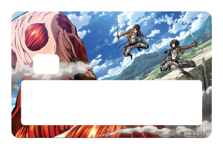 Scouts vs Clossal Titan - Card Covers - Attack on Titan - CUCU Covers