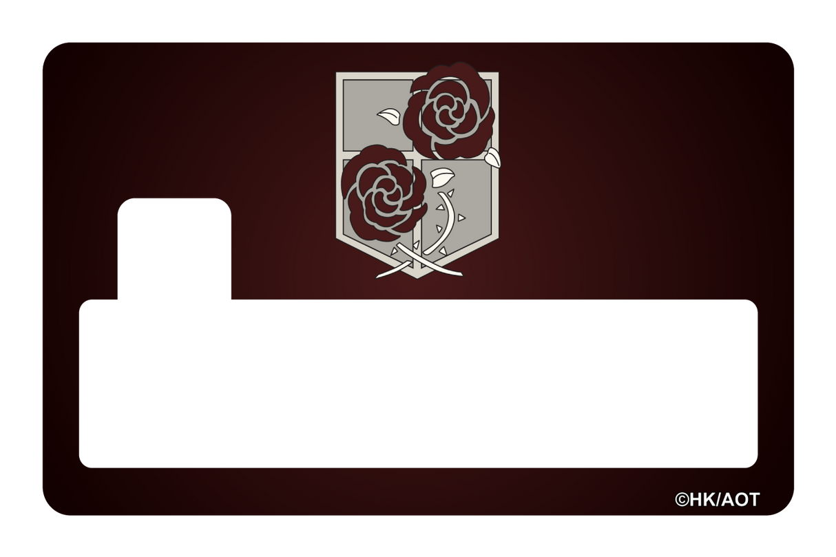 Garrison Crest Ruby - Card Covers - Attack on Titan - CUCU Covers