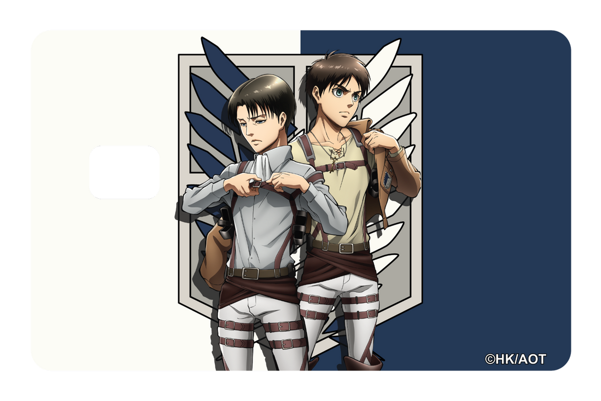 Levi and Eren Duo - Card Covers - Attack on Titan - CUCU Covers