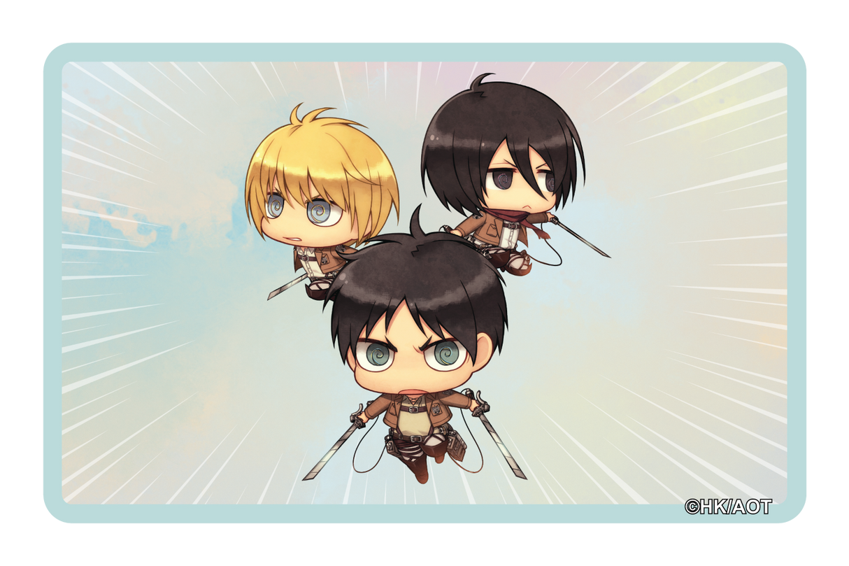 Chibi Squad - Card Covers - Attack on Titan - CUCU Covers