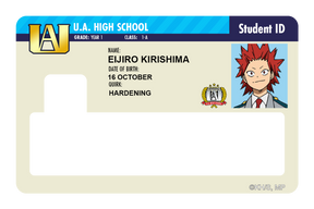 Student ID - Eijiro Kirishima