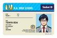 Student ID - Tenya Iida - Card Covers - My Hero Academia - CUCU Covers