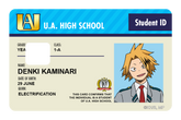 Student ID - Denki Kaminari