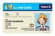 Student ID - Denki Kaminari - Card Covers - My Hero Academia - CUCU Covers