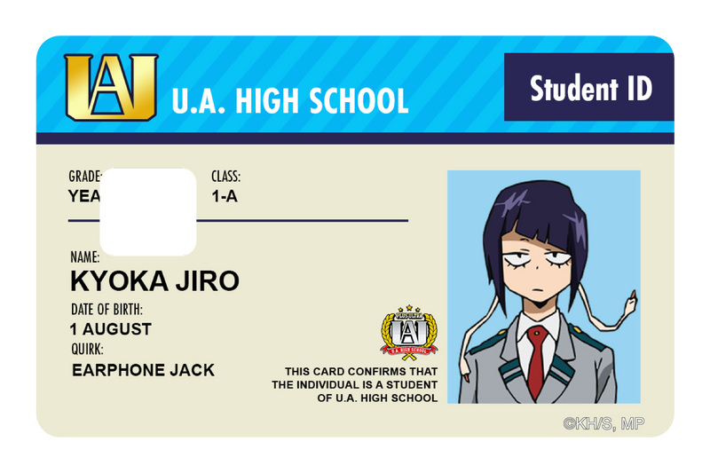 Student ID - Kyoka Jiro
