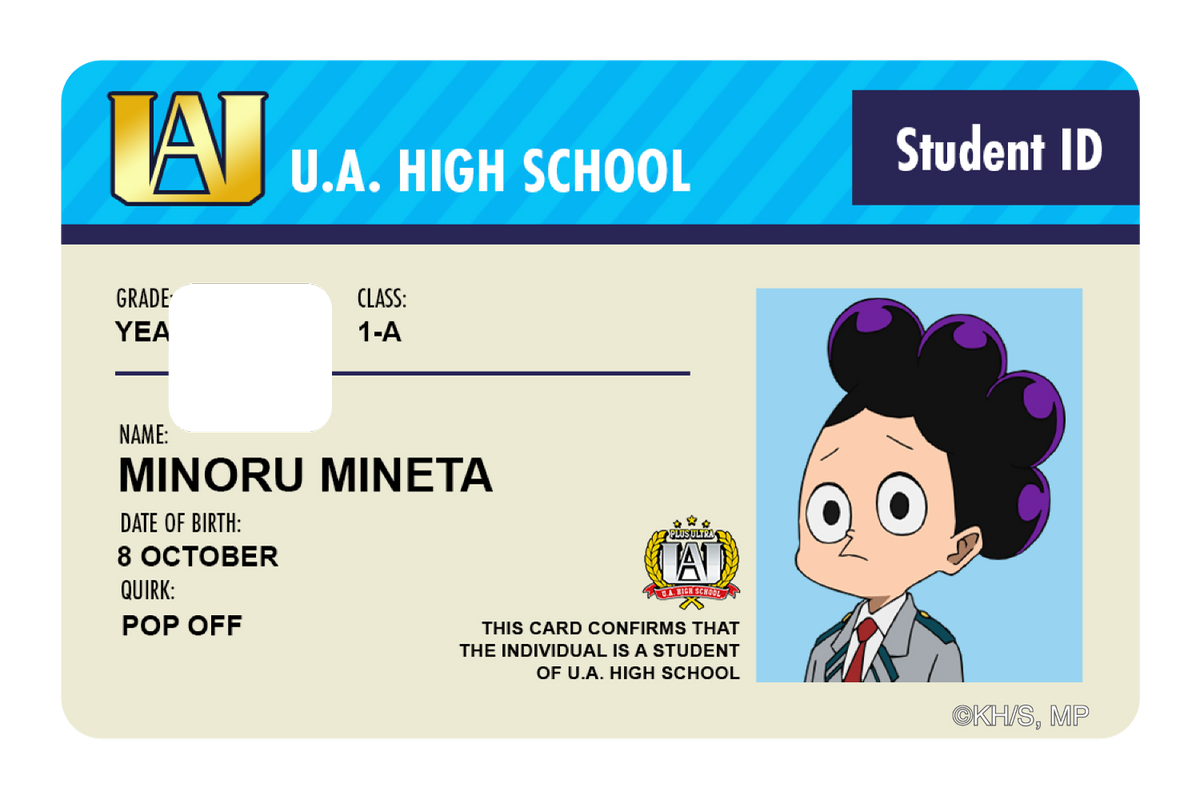 Student ID - Minoru Mineta