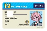 Student ID - Mina Ashido