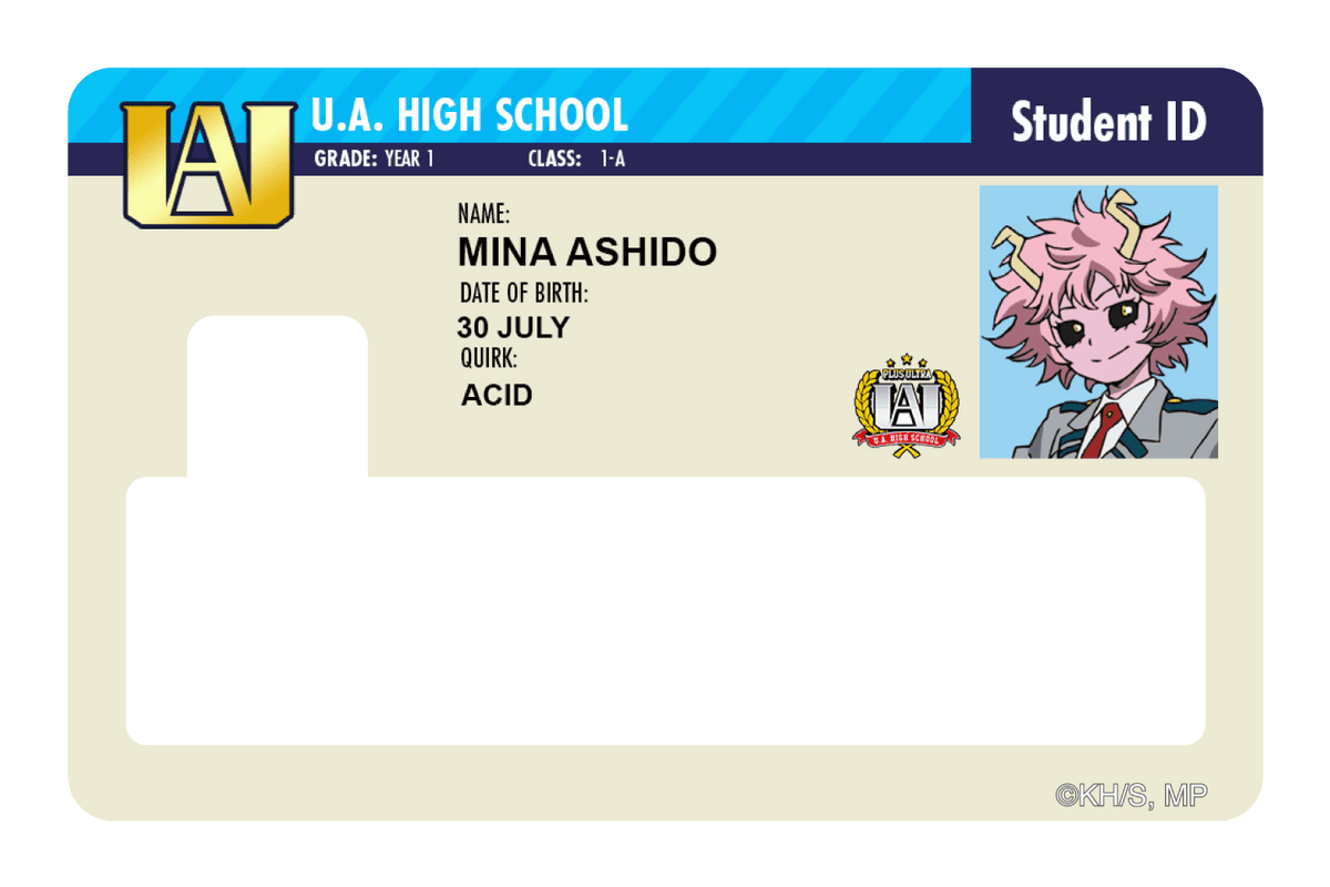 Student ID - Mina Ashido