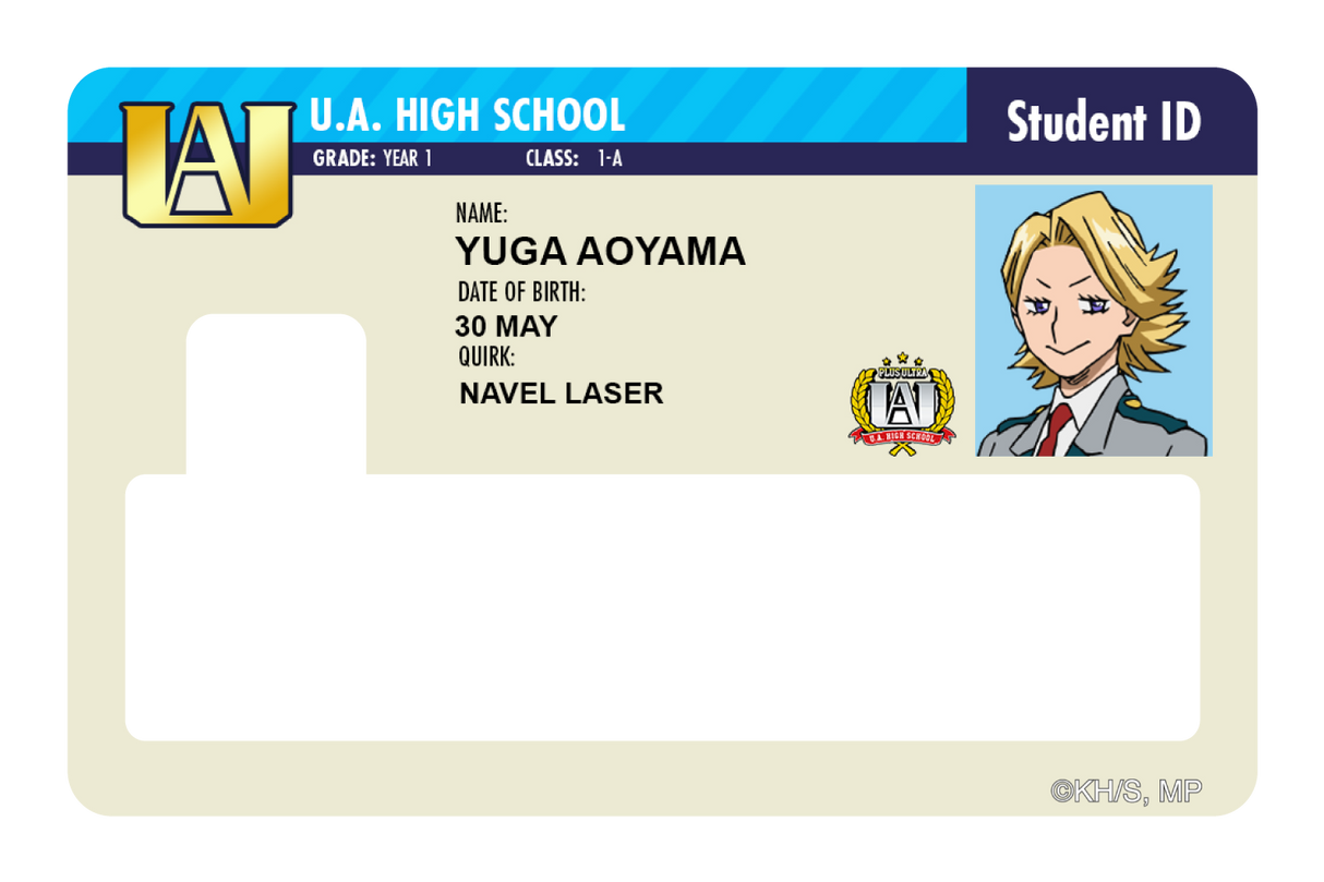 Student ID - Yuga Aoyama - Card Covers - My Hero Academia - CUCU Covers