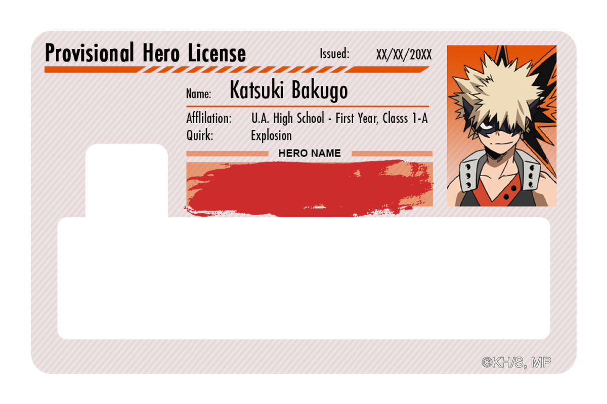 Hero License - Katsuki Bakugo