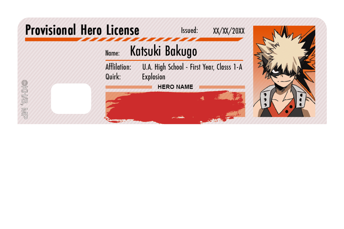 Hero License - Katsuki Bakugo