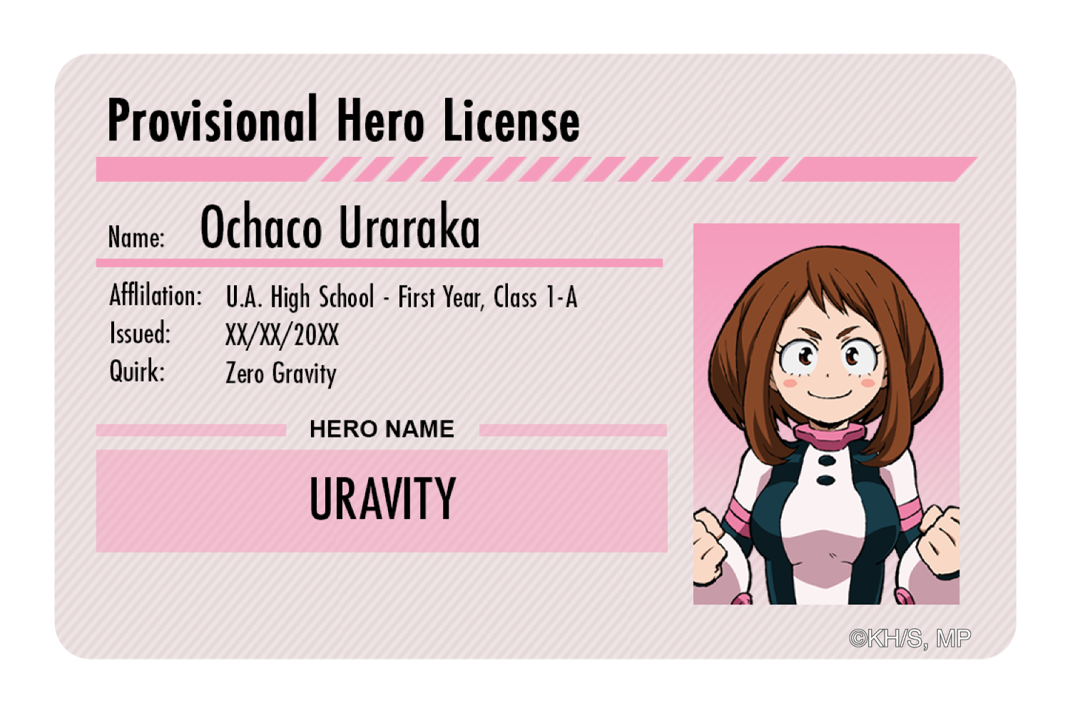 Hero License - Ochaco Uraraka