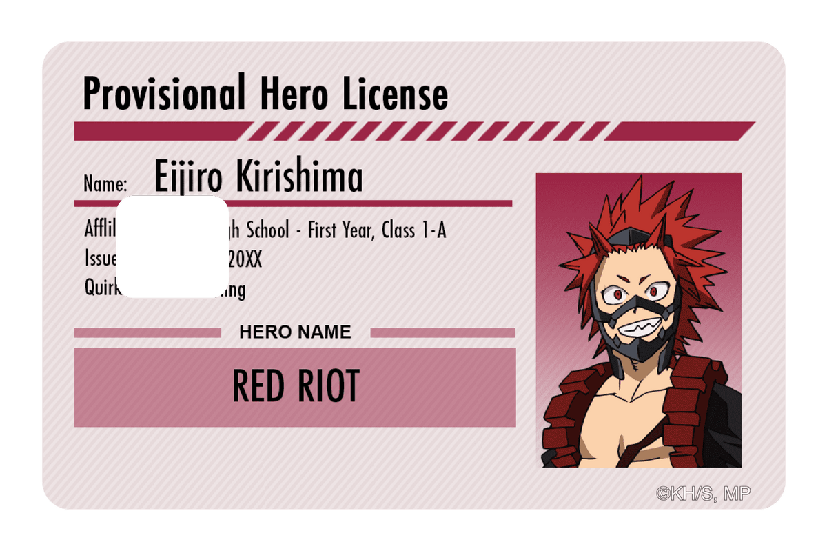 Hero License - Eijiro Kirishima