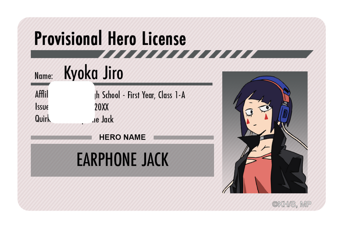 Hero License - Kyoka Jiro