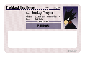 Hero License - Fumikage Tokoyami