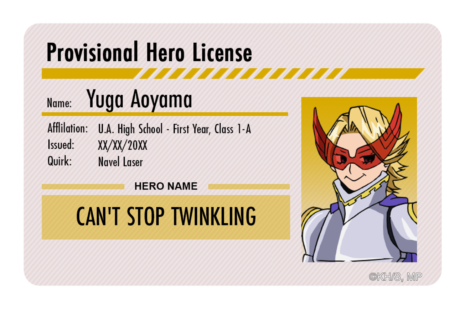 Hero License - Yuga Aoyama