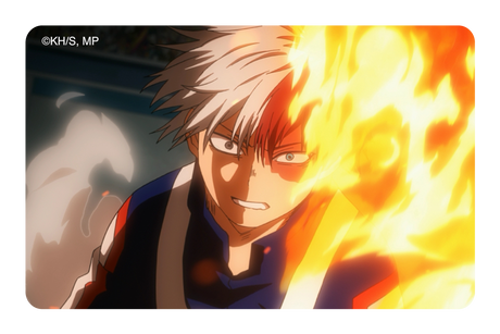 Shoto uses his fire - Card Covers - My Hero Academia - CUCU Covers