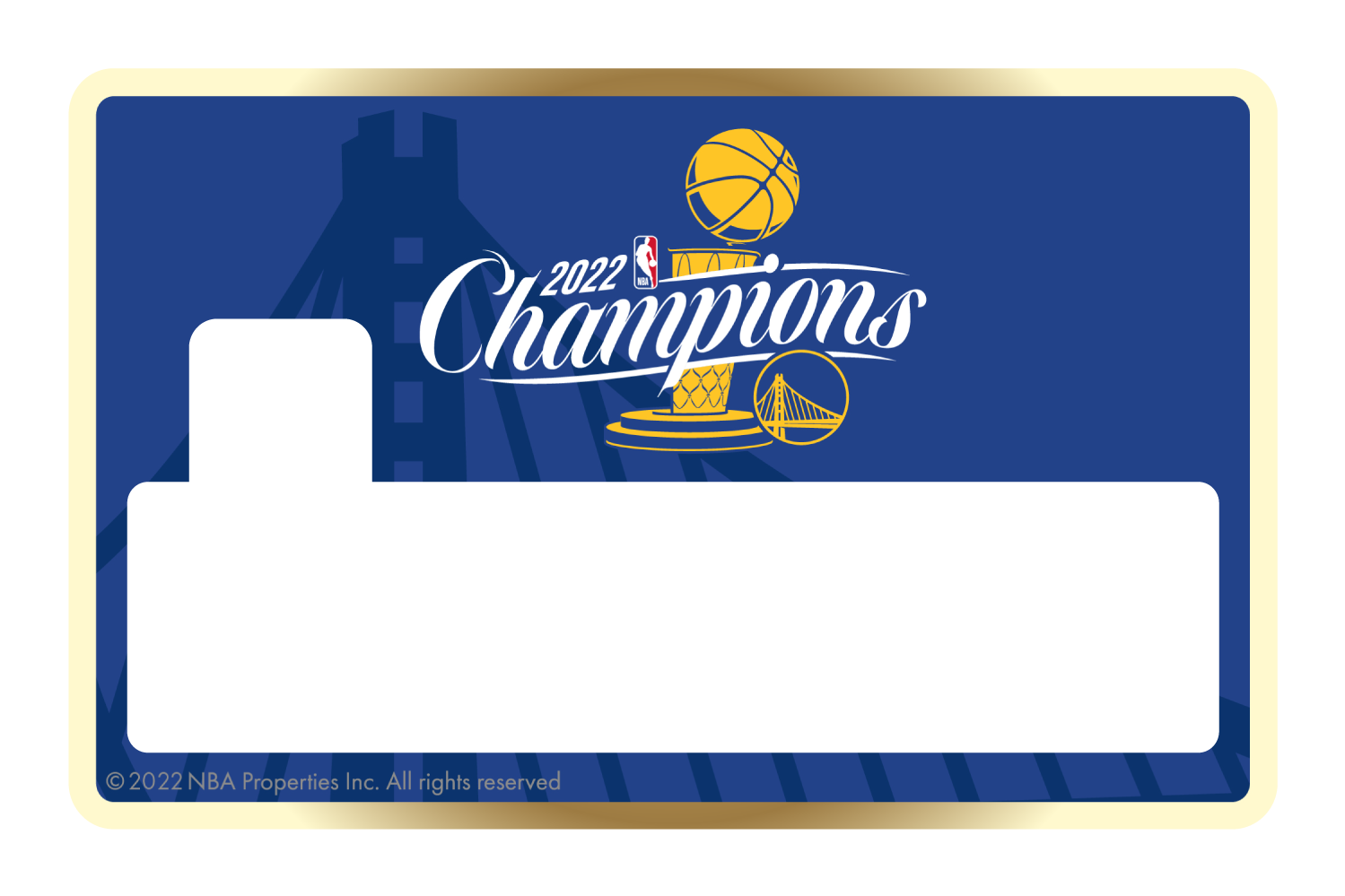 2022 NBA Champions: Golden State Warriors - Gold Ring