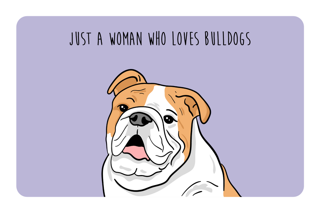 Woman who loves Bulldogs