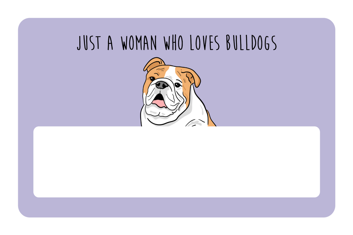 Woman who loves Bulldogs