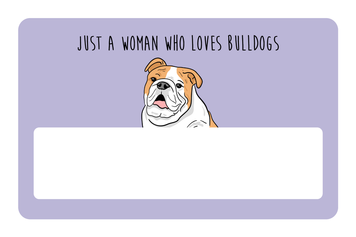 Woman who loves Bulldogs