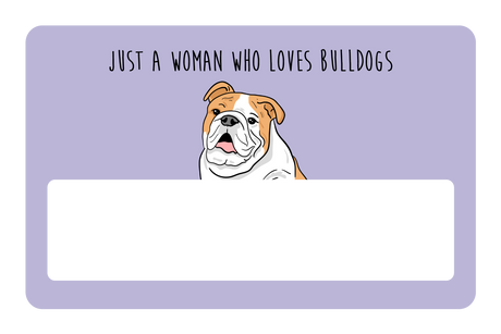 Woman who loves Bulldogs