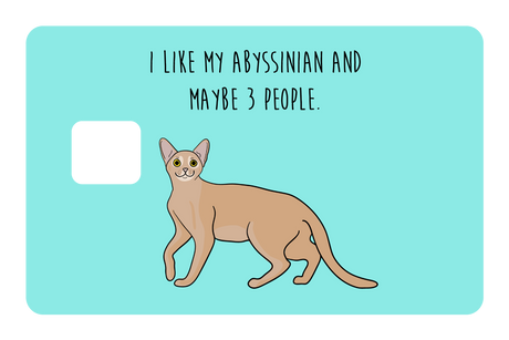 I like my Abyssinian and maybe 3 people