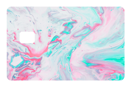 Abstract Paint Pink and Blue