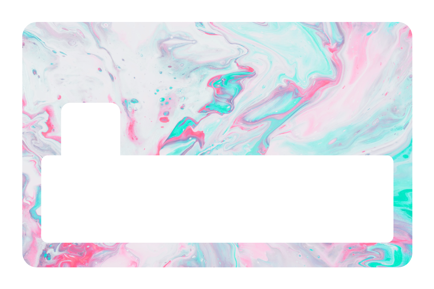 Abstract Paint Pink and Blue