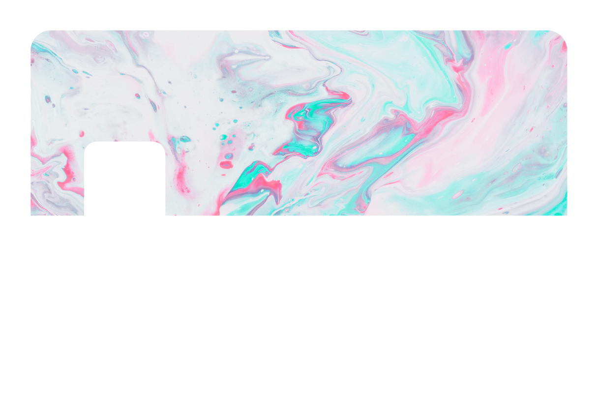 Abstract Paint Pink and Blue