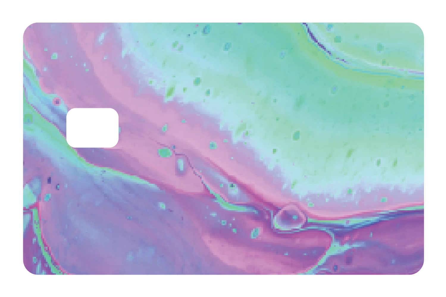 Abstract Paint Teal and Purple