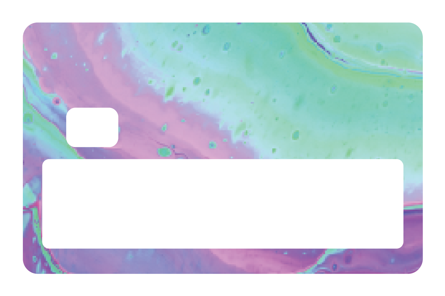 Abstract Paint Teal and Purple