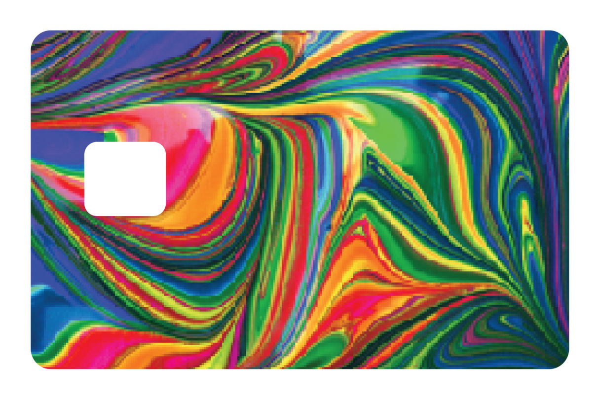 Abstract Paint Rainbow