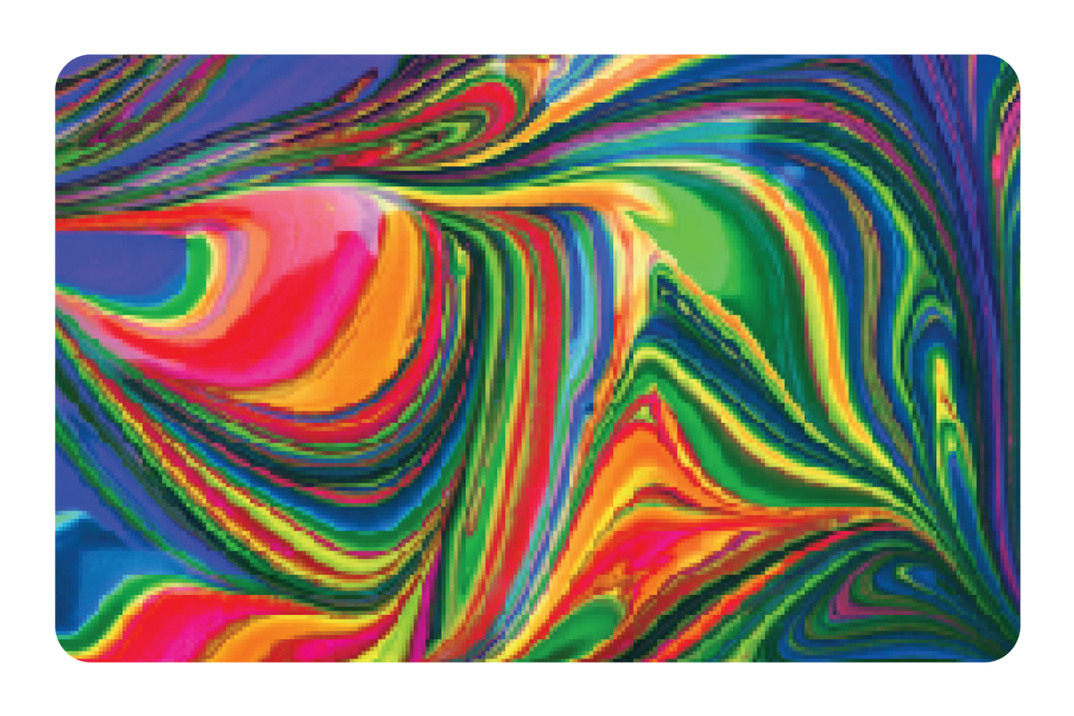 Abstract Paint Rainbow