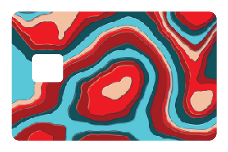 TopographyTeal and Red