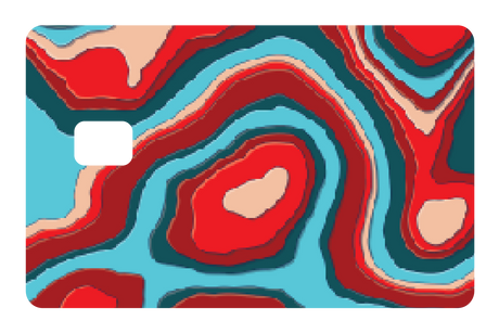 TopographyTeal and Red