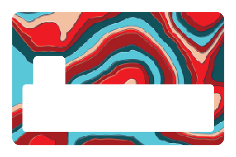 TopographyTeal and Red