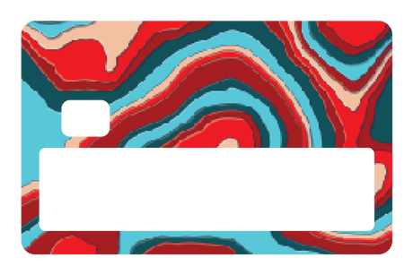 TopographyTeal and Red