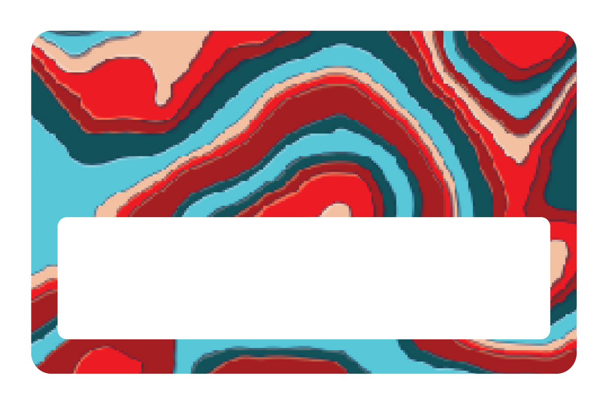 TopographyTeal and Red