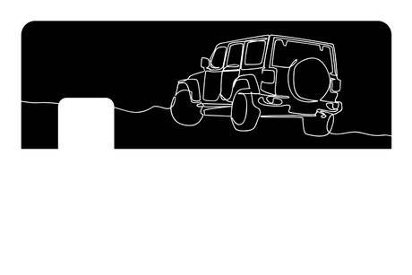 Jeep Line Art