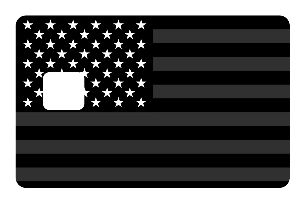 USA Flag Black