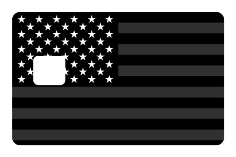 USA Flag Black