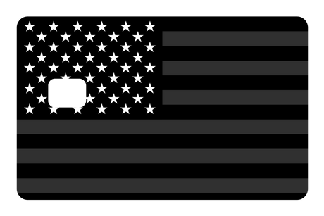 USA Flag Black