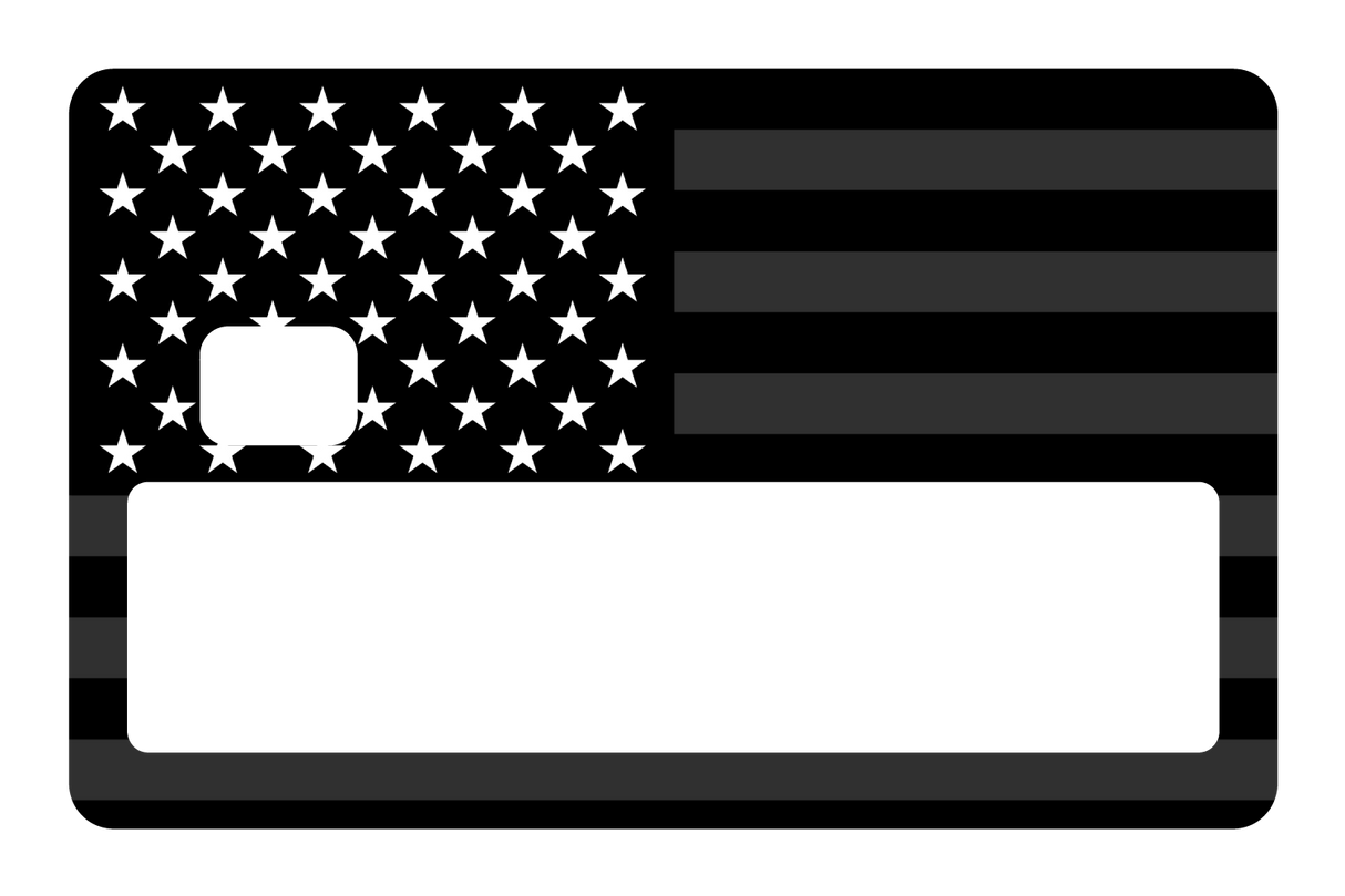 USA Flag Black