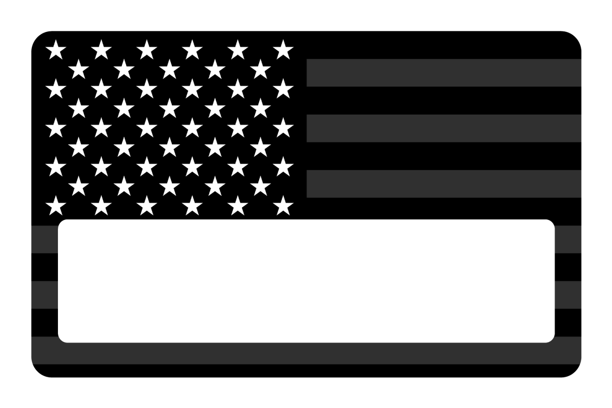 USA Flag Black