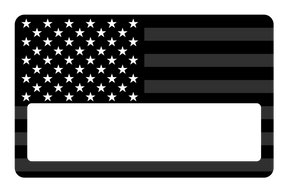 USA Flag Black