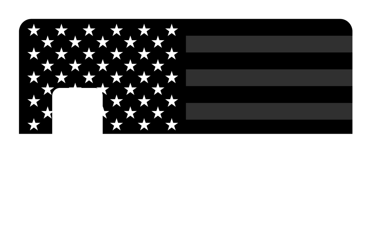 USA Flag Black